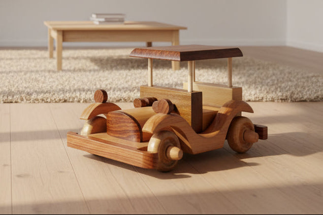 Handmade Wooden Classic Car