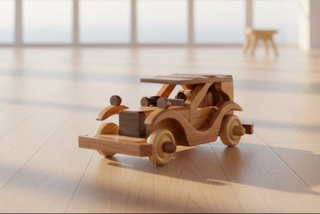 Handmade Wooden Classic Car