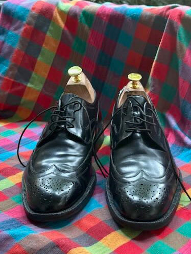 Johnston & Murphy Black Dress Shoes Size 8.5 | Pre-Owned | Overlooked Treasures